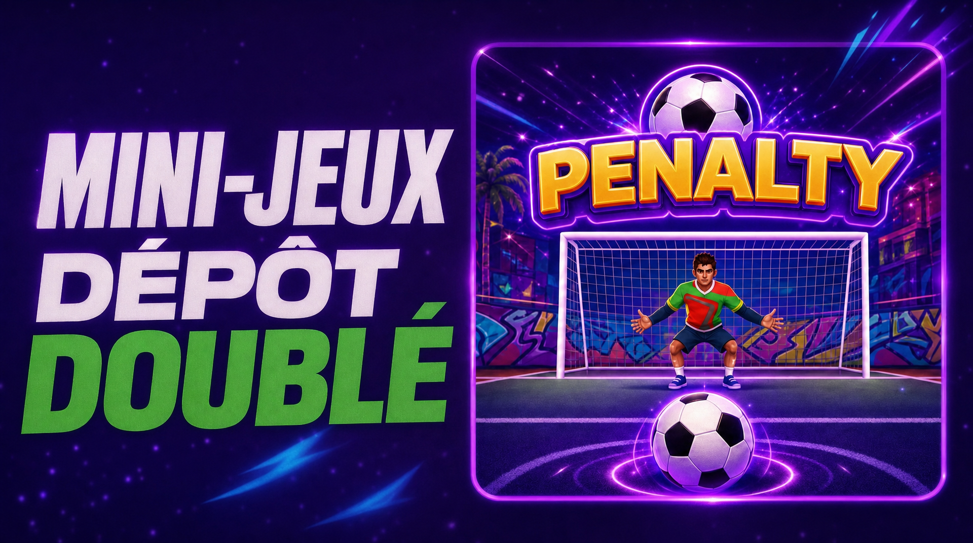Mini-jeux dépôt doublé - joue maintenant